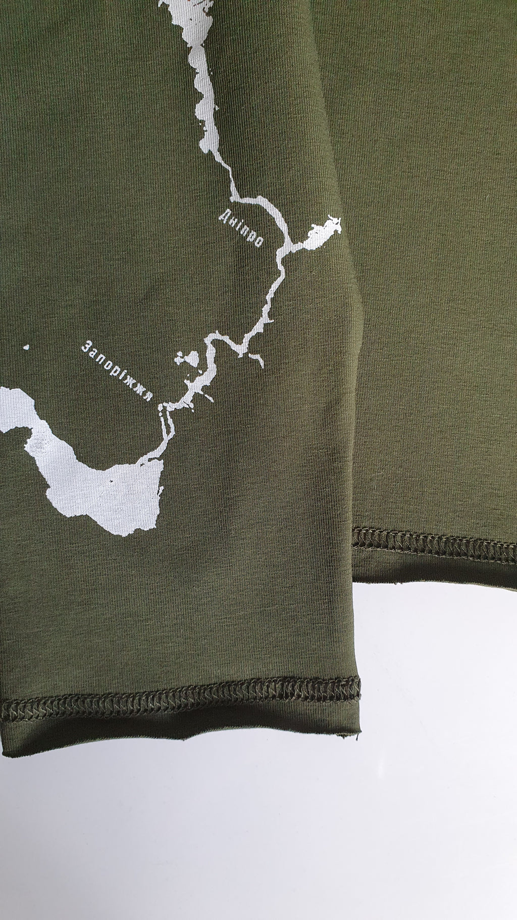 Лонгслів принт по рукаву «Річка Дніпро» жіночий з куліру Some Urban Monk