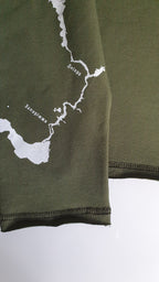 Лонгслів принт по рукаву «Річка Дніпро» жіночий з куліру Some Urban Monk