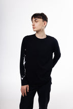 Лонгслів принт по рукаву «Річка Дніпро» чоловічий з куліру Some Urban Monk