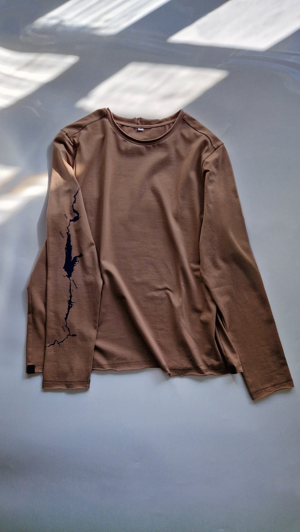 Лонгслів принт по рукаву «Річка Дніпро» чоловічий з куліру Some Urban Monk