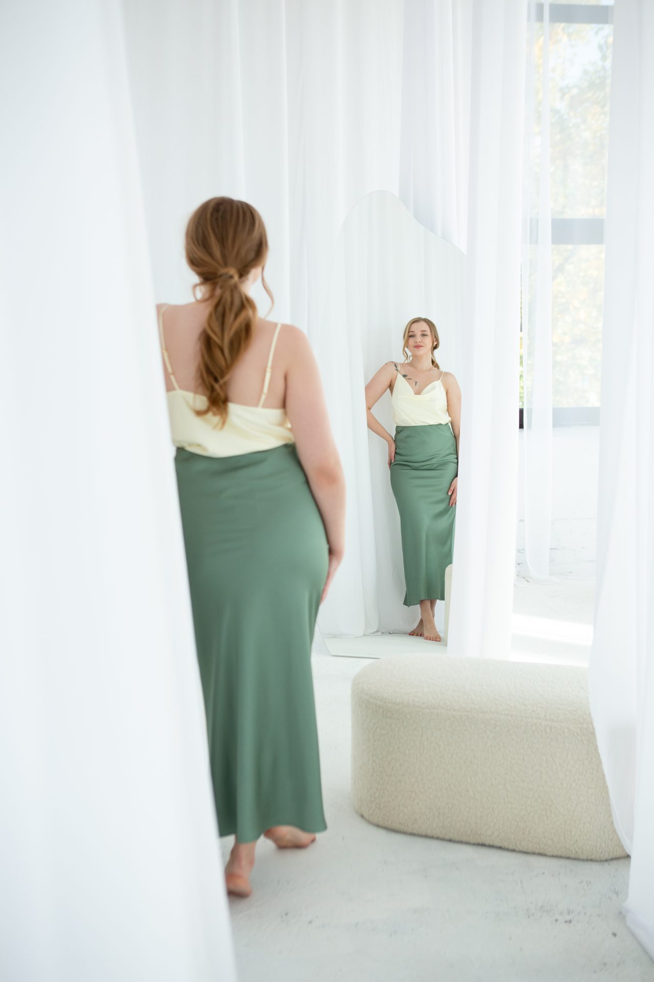 Шовкова спідниця Максі від FAYNA