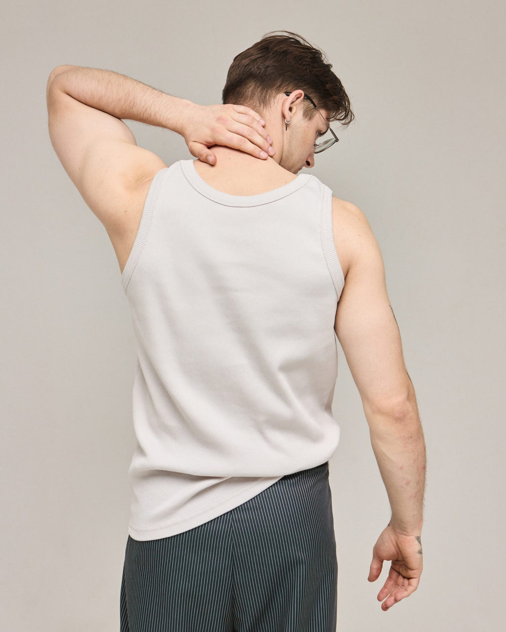 Майка чоловіча в рубчик від ANMIREPOSE