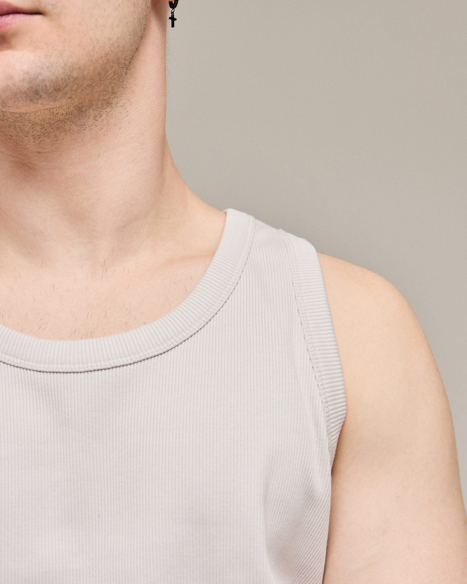 Майка чоловіча в рубчик від ANMIREPOSE