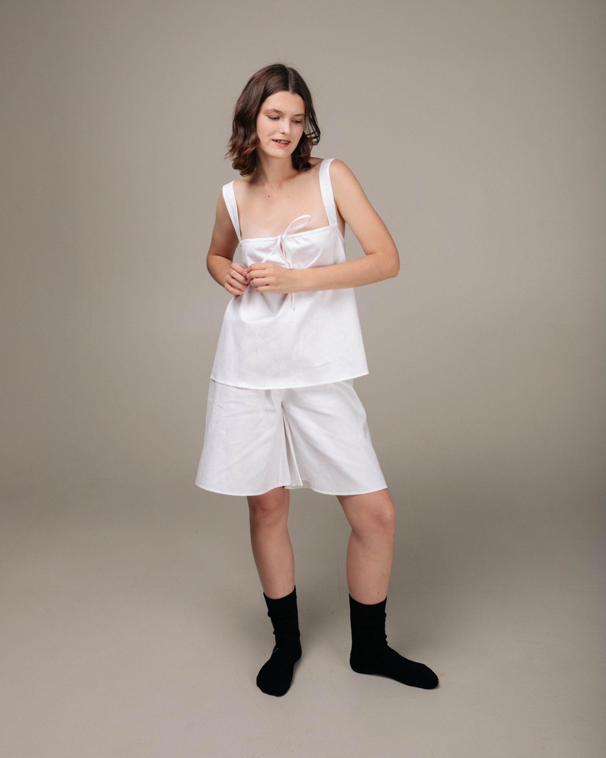 Майка на бретелях троянда від ANMIREPOSE