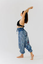 Unisexové háremové nohavice Aladdin's Sapphire Mosaic od RAO