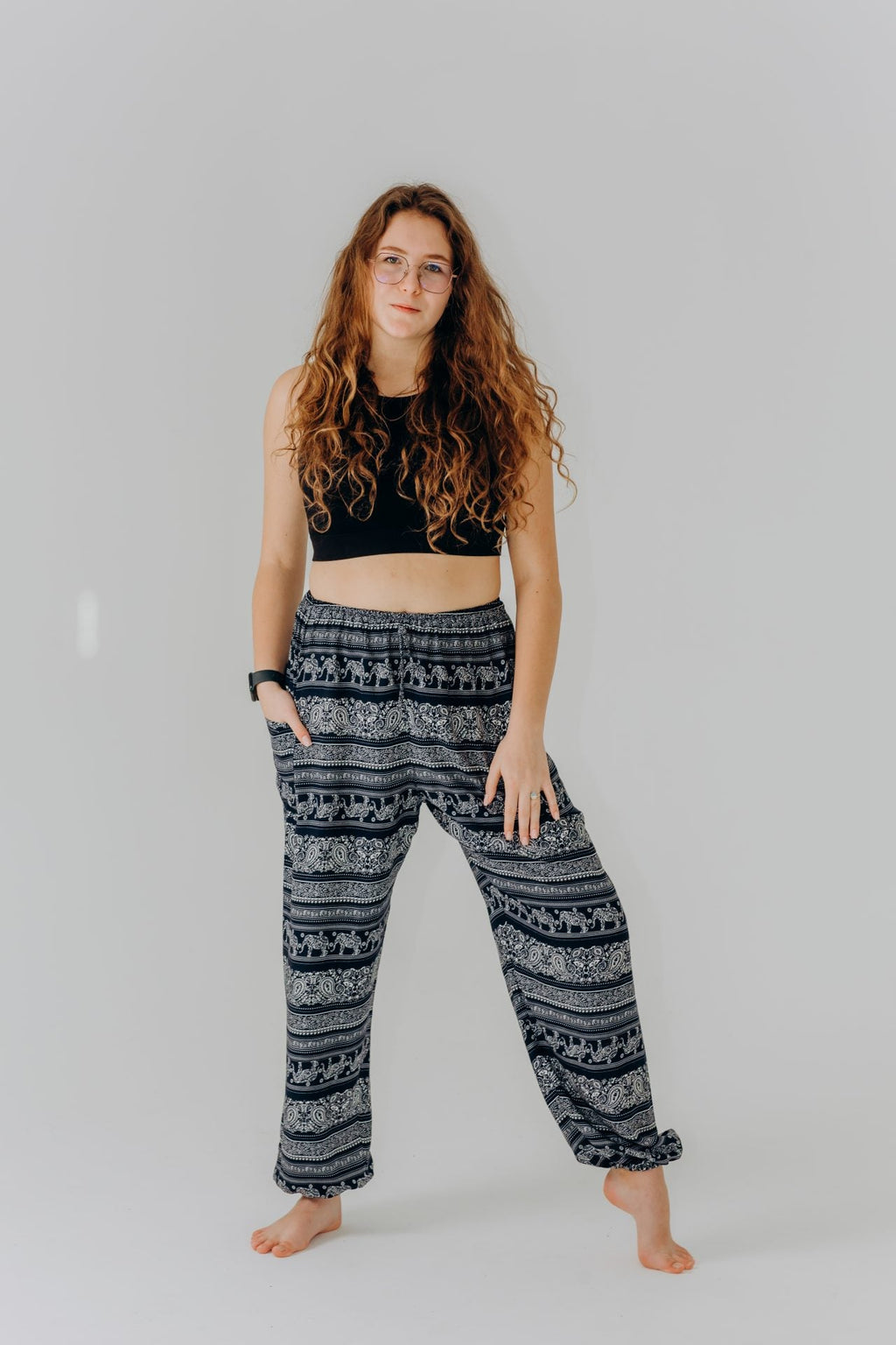 Вільні штани-шаровари "Elephant midnight" RAO унісекс, OneSize, темно-синій