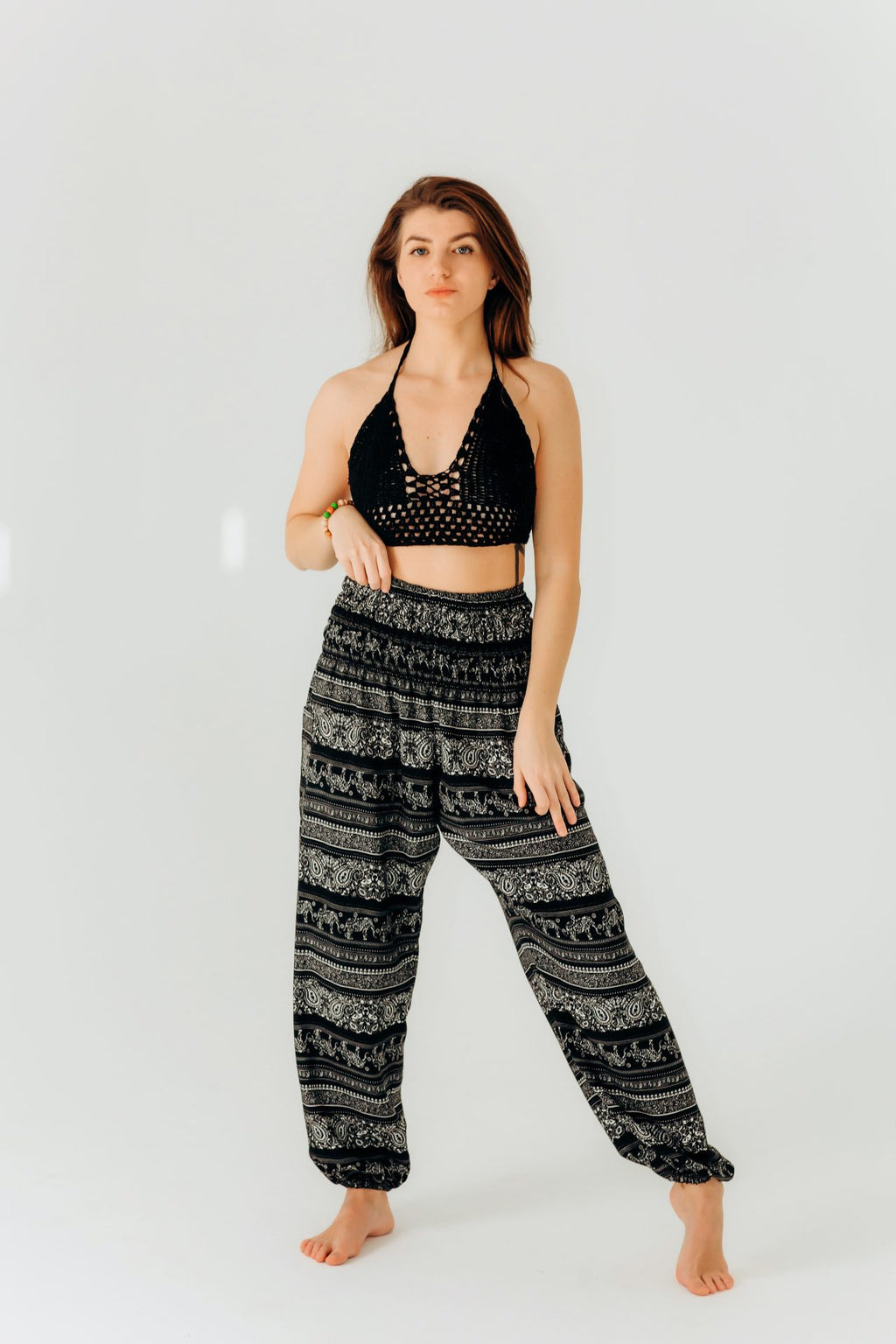 Східні штани з широкою резинкою "Elephant Noir" унісекс RAO, RAOWEAR