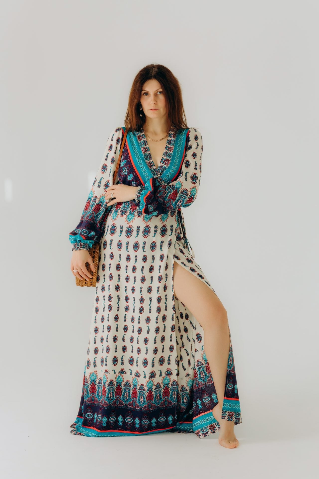 Dlhé šaty s vôňou "Ľahký vánok" RAO