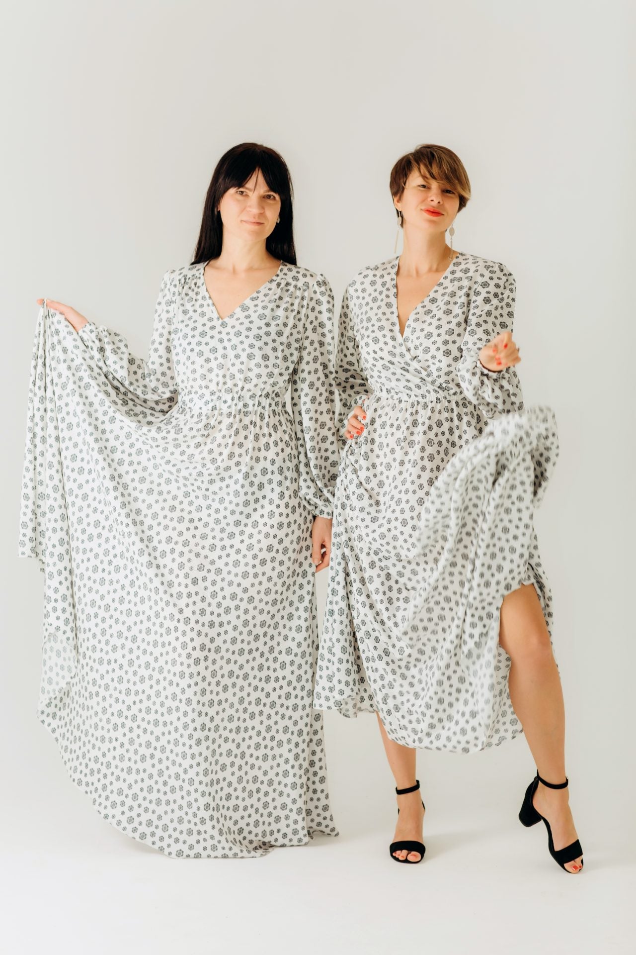 Dlhé šaty s rukávmi "Slonovinové sny" RAO