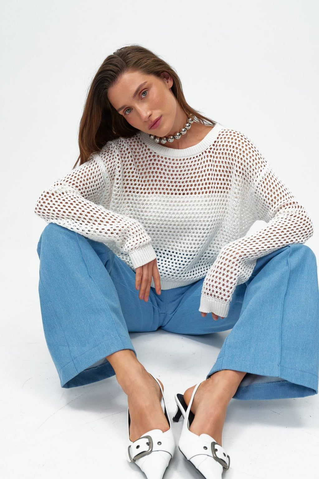 Modré džínsy KA.EL so šípkami