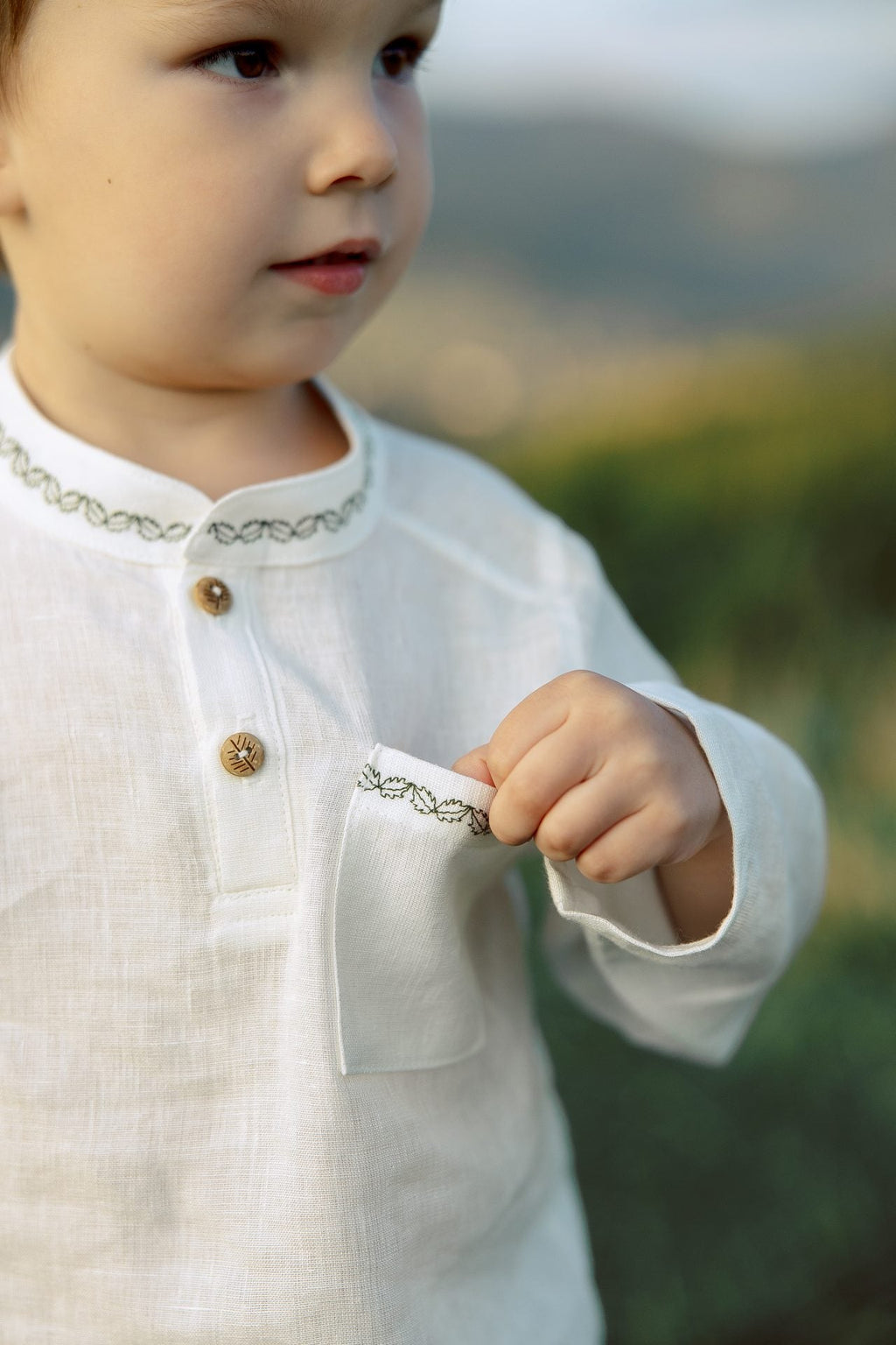 Detská košeľa z ľanu a aloe vera od VIRA APPAREL