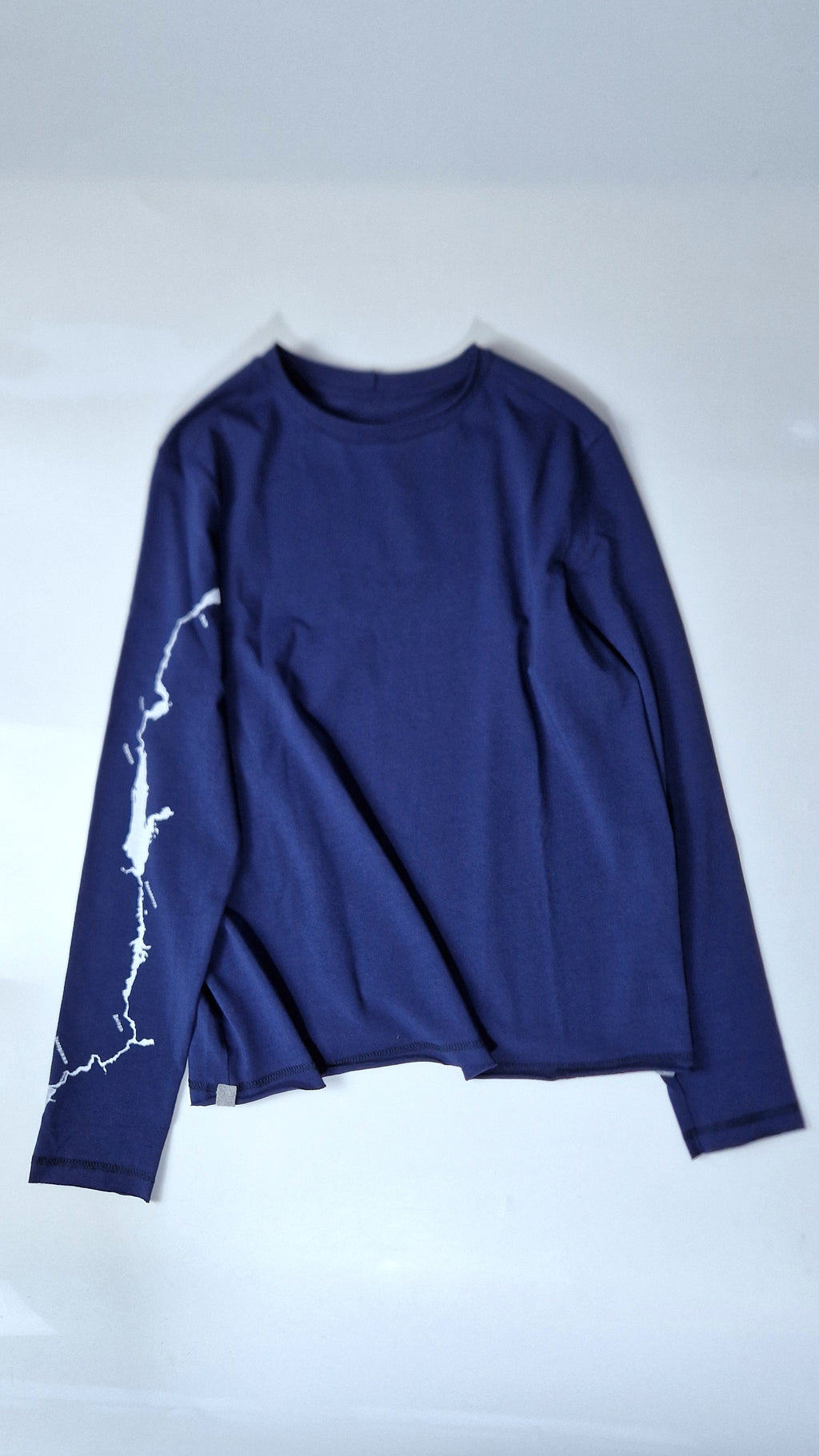 Лонгслів принт по рукаву «Річка Дніпро» чоловічий з куліру Some Urban Monk