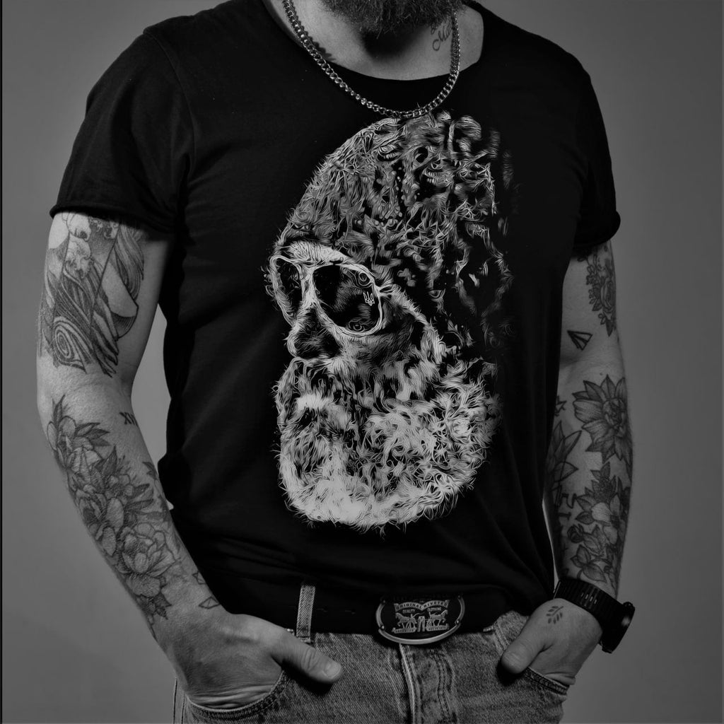 Pánske čierne tričko Experienced od BRUTALMANA