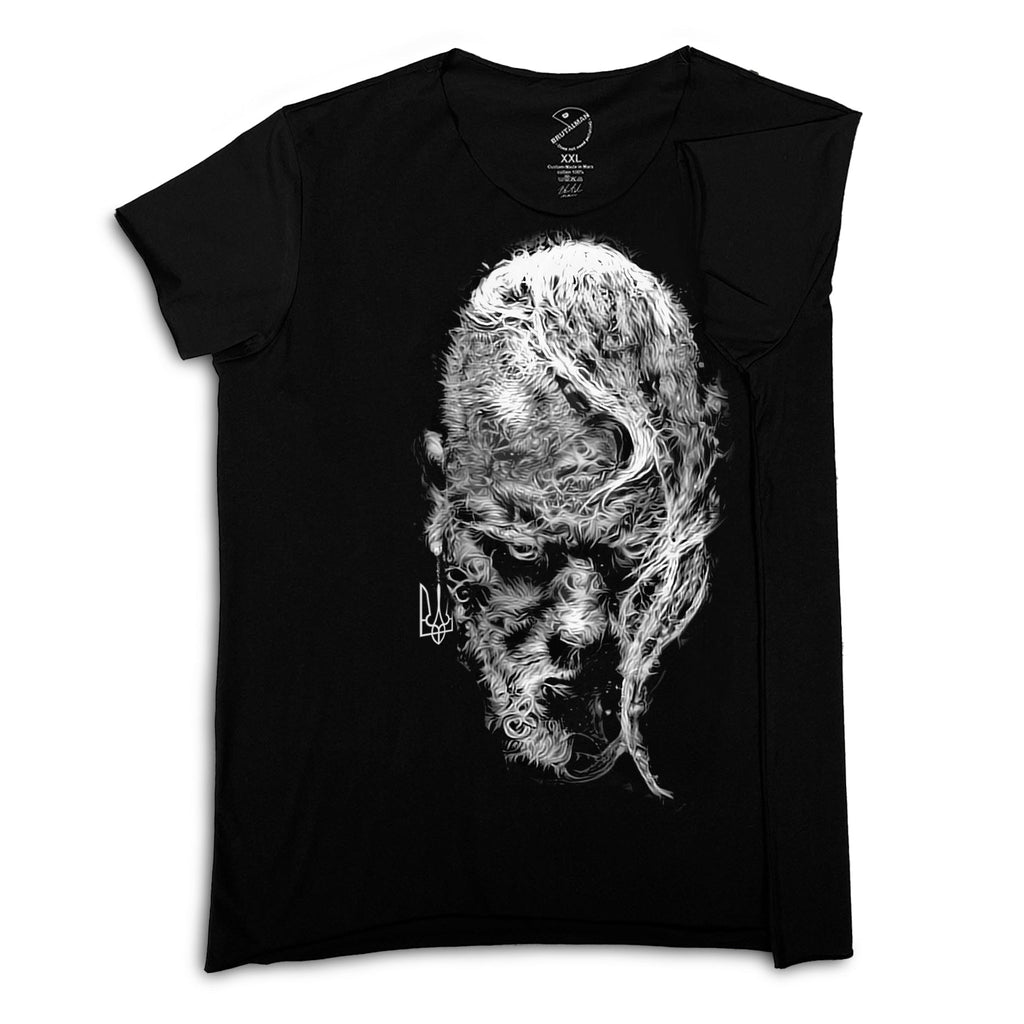 Футболка чоловіча чорна Козак від BRUTALMAN