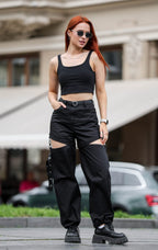 Брюки-трансформери в кольорах: чорний, беж, мокко, графіт від BRU