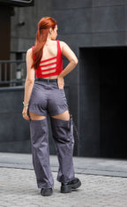 Брюки-трансформери в кольорах: чорний, беж, мокко, графіт від BRU