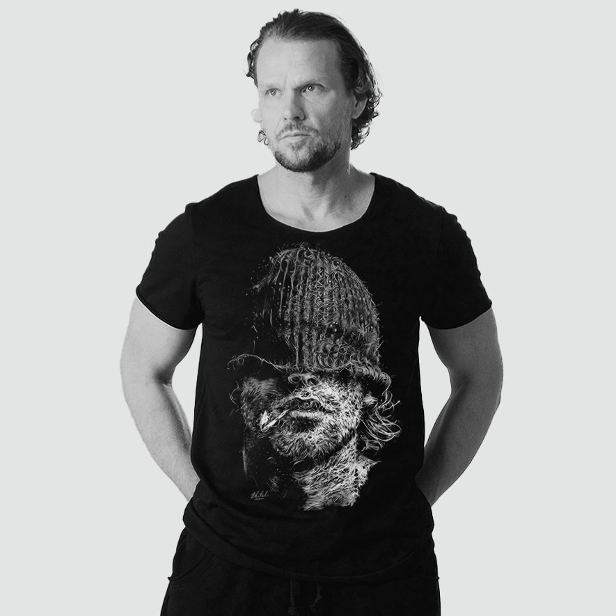 Футболка чоловіча чорна Пітбуль від BRUTALMAN