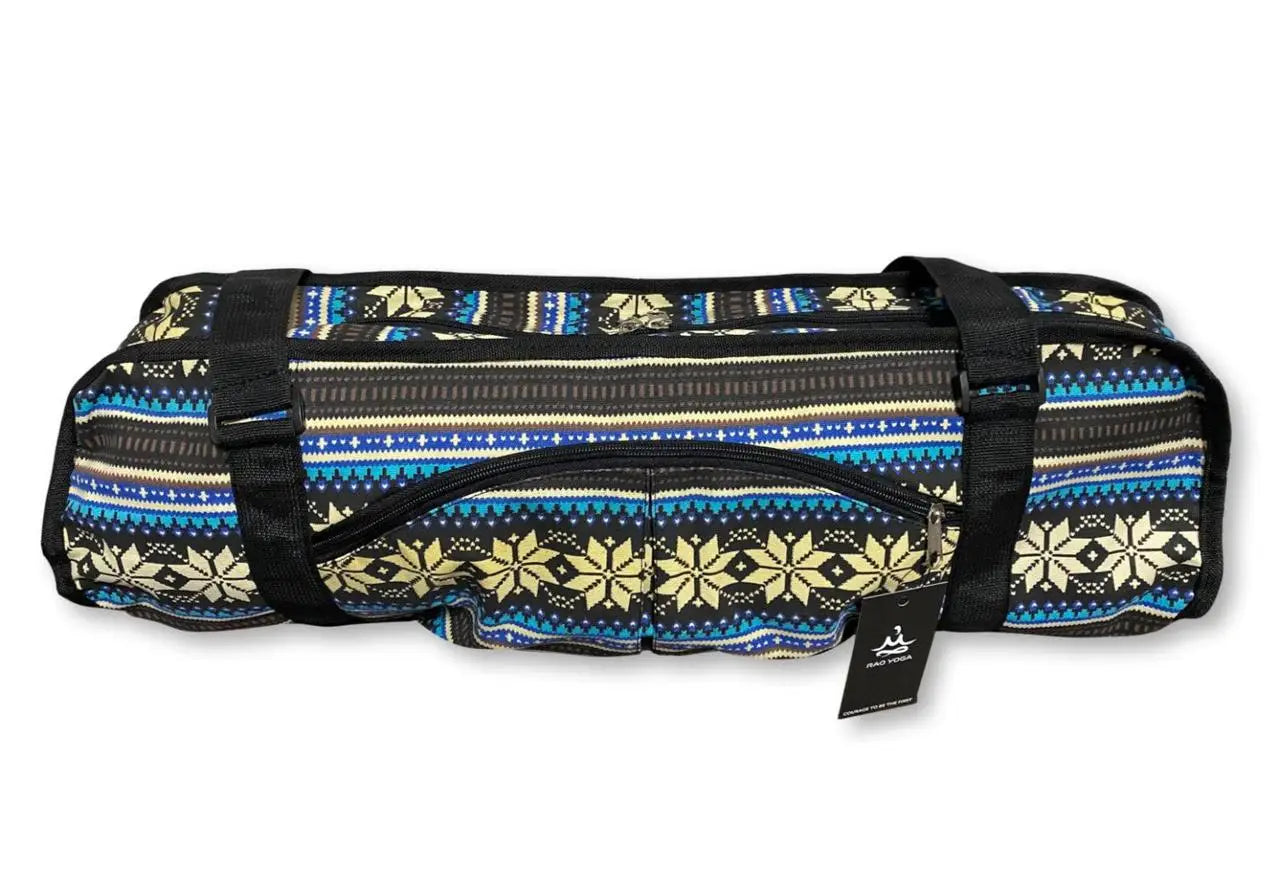 Сумка-чохол для йога мата Джиллі Етно RAO Синій 65х30 см