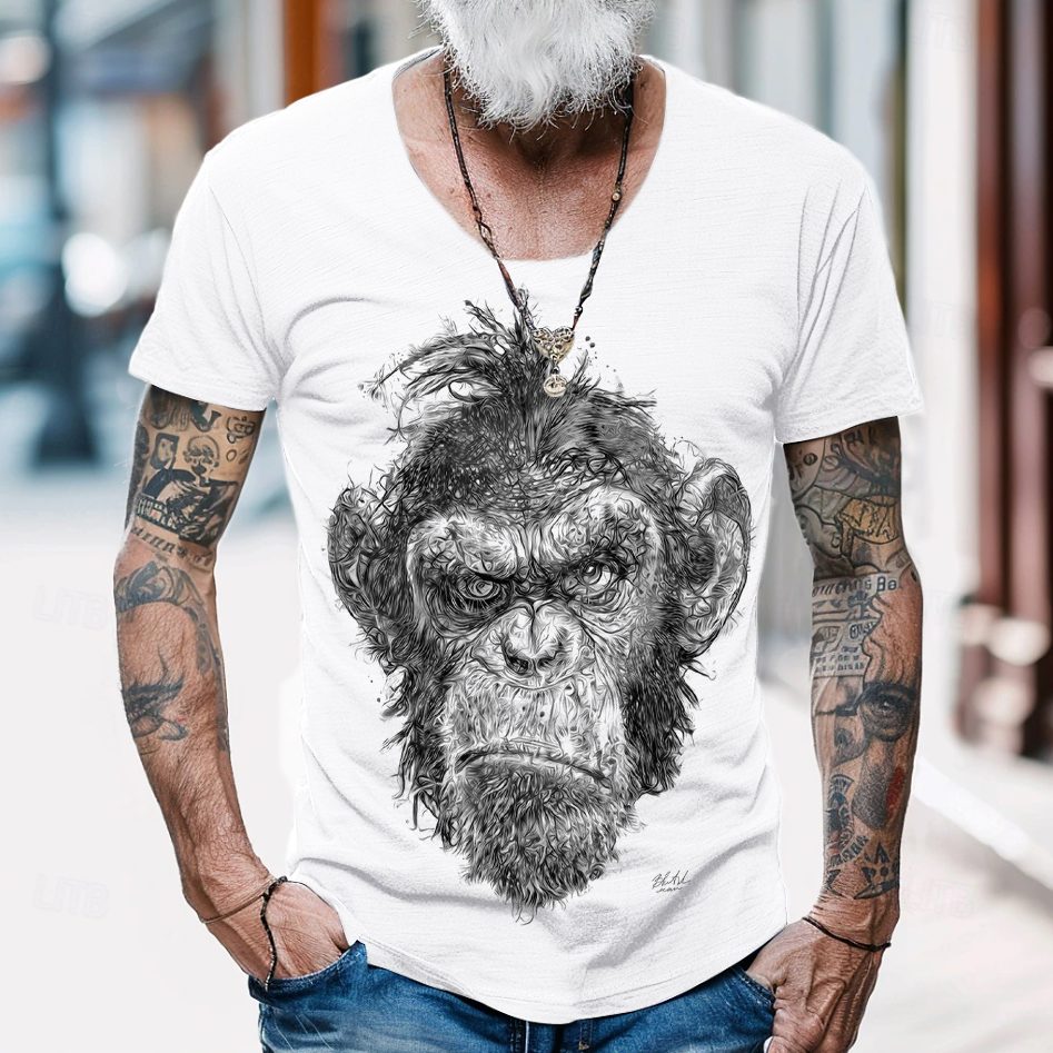 Футболка чоловіча біла Цезар від BRUTALMAN