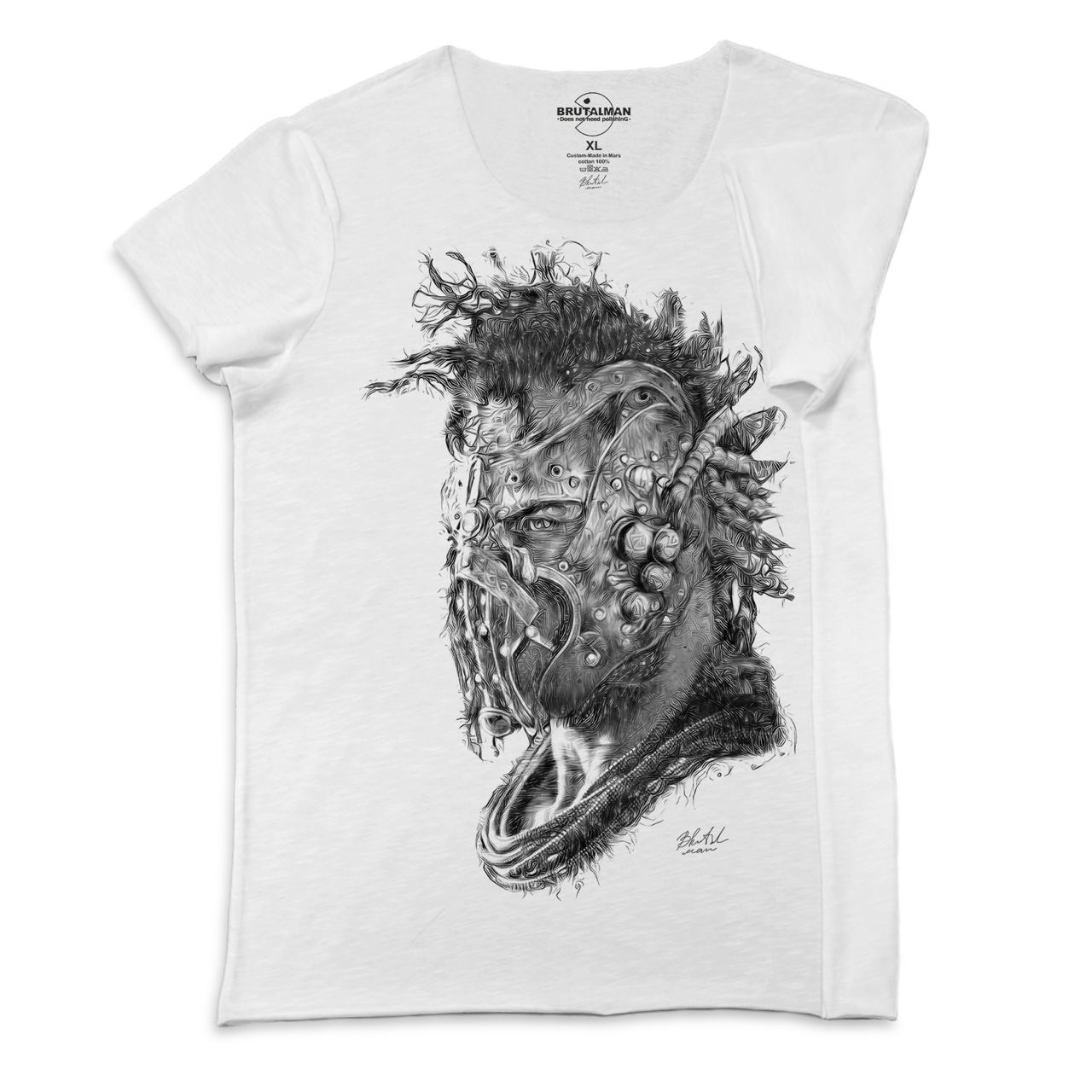 Футболка чоловіча біла МедМакс від BRUTALMAN