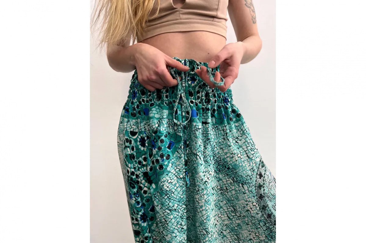 Штани-шаровари аладини "Jade mosaic" RAO унісекс