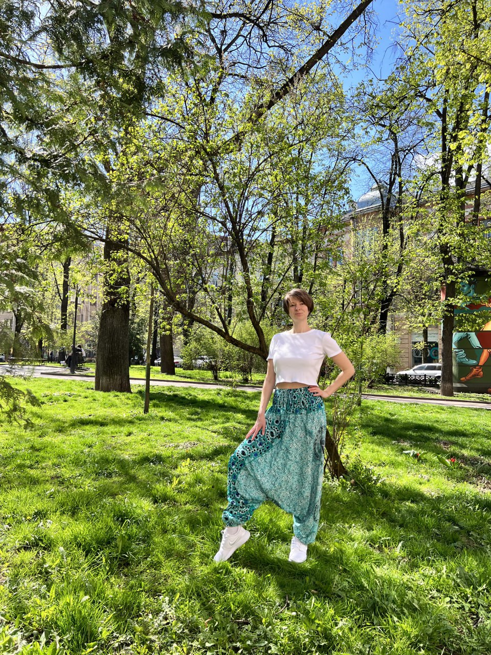 Aladinove nohavice "Nefritová mozaika" RAO unisex