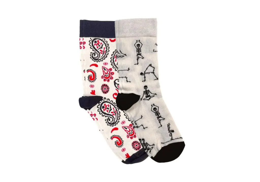 Набір шкарпеток RAO Socks Йога Пейслі + Скелети 2 пари
