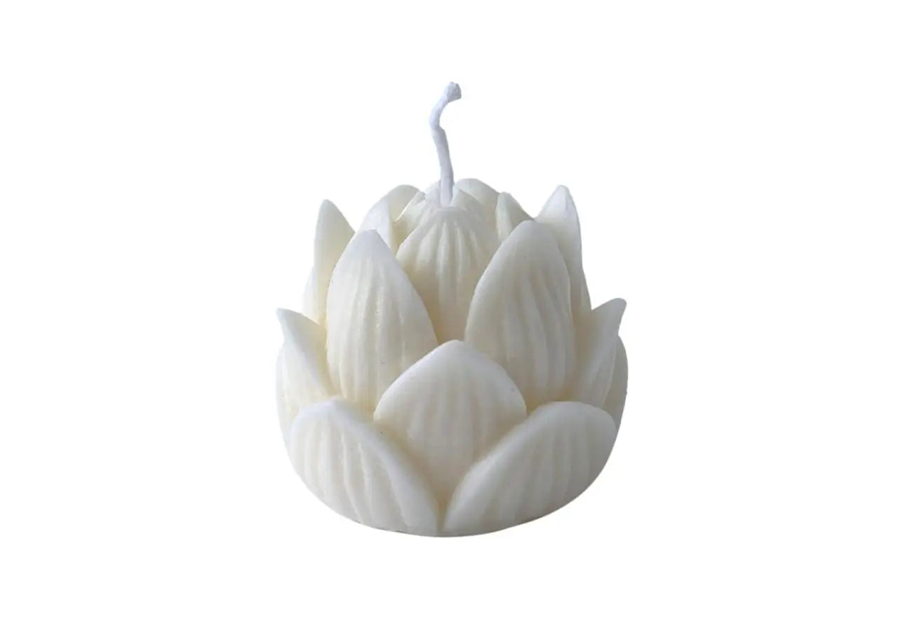 Соєва свічка Лотос RAO 75 г 5х5 см блакитний