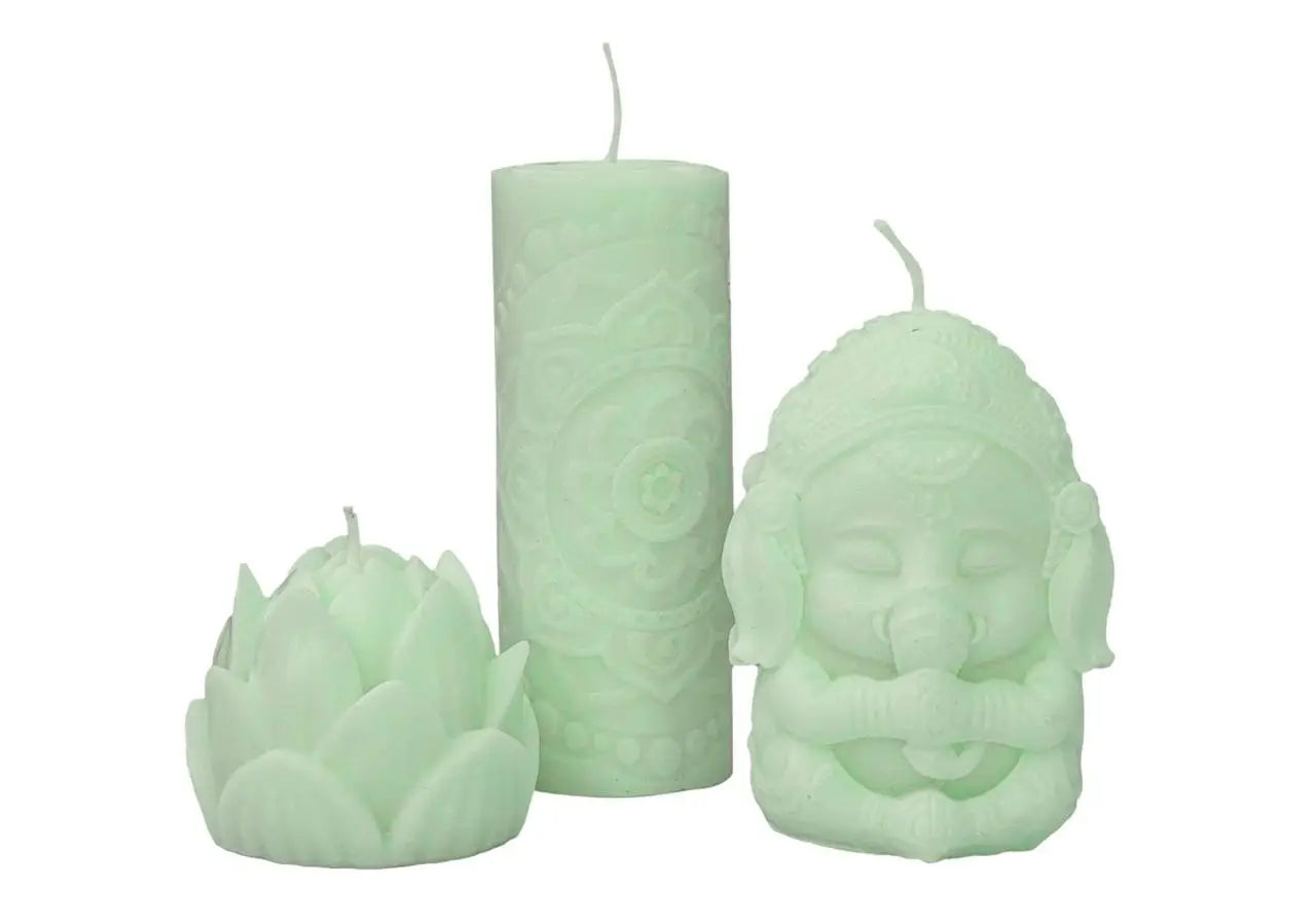Подарунковий набір свічок із соєвого воску в йогичному стилі від RAO 355 г