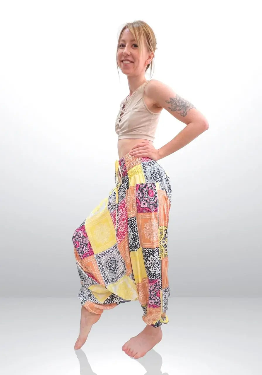 Aladinove nohavice Vibrant Mandala RAO WEAR Jedna veľkosť