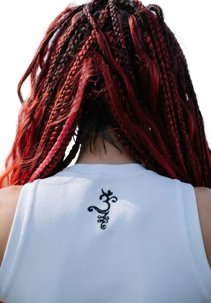 Кроп-топ із вирізом Уналоме RAO WEAR One Size білий