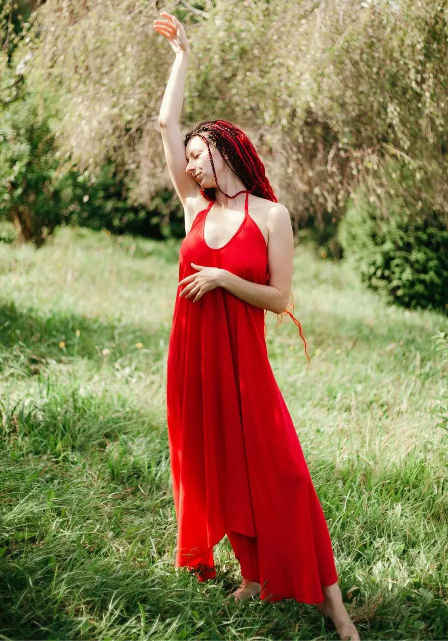 Жіноче довге плаття з відкритою спиною Red Pearl RAO WEAR