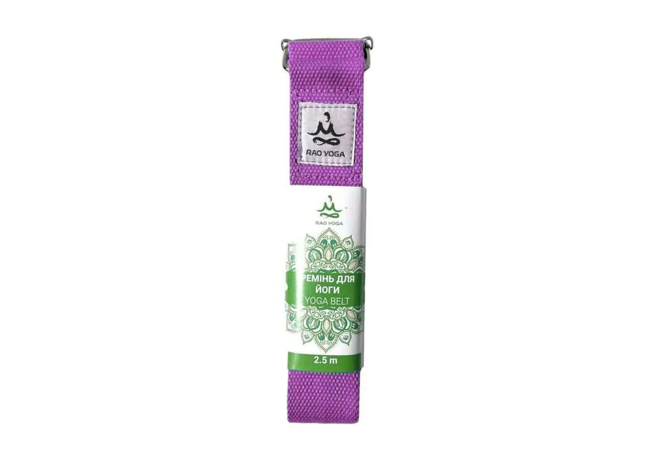 Ремінь для йоги Vimal, в кольорах RAO - Фіолетово-чорний, RAOWEAR