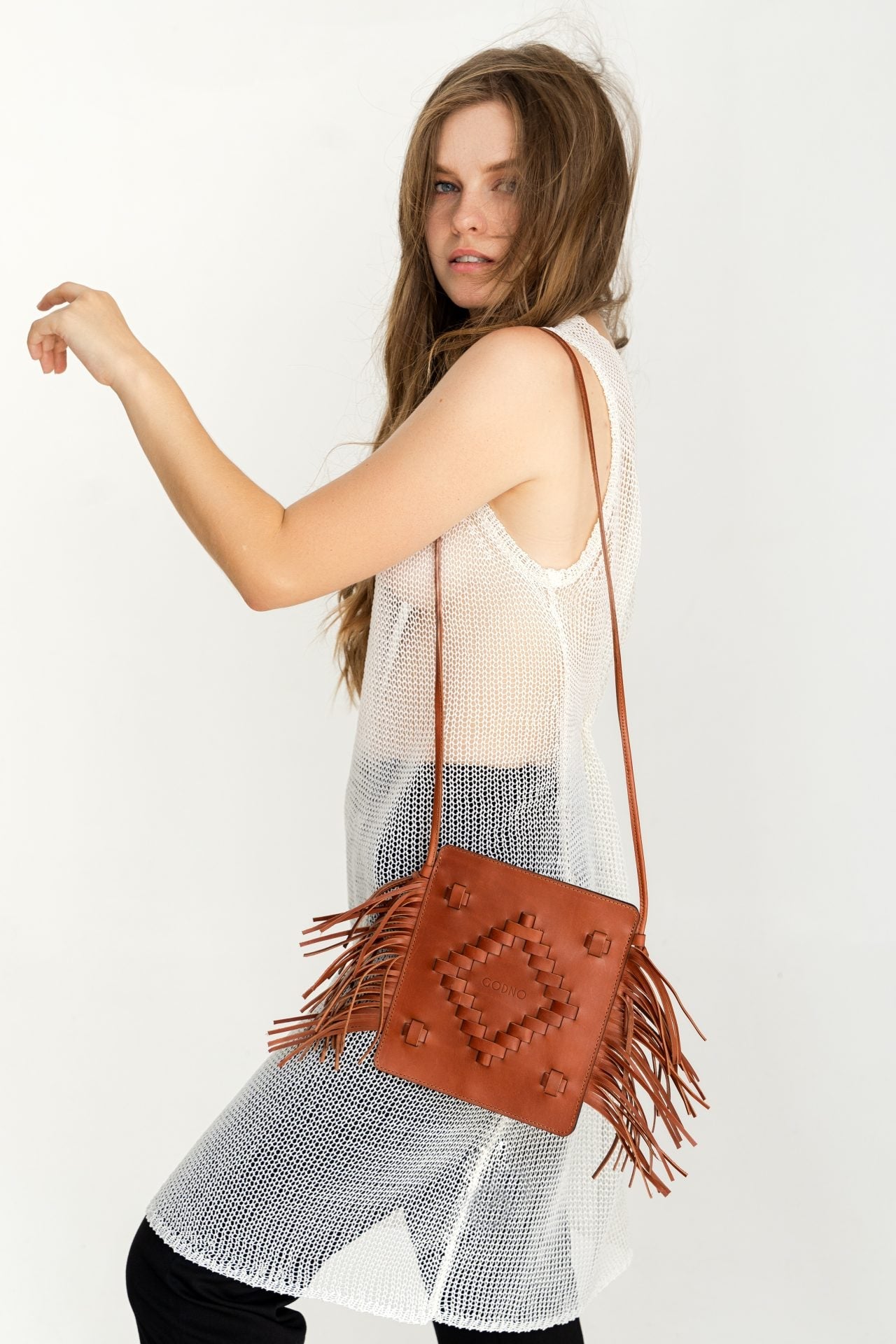 Сумка Тайстра від GODNO коричнева