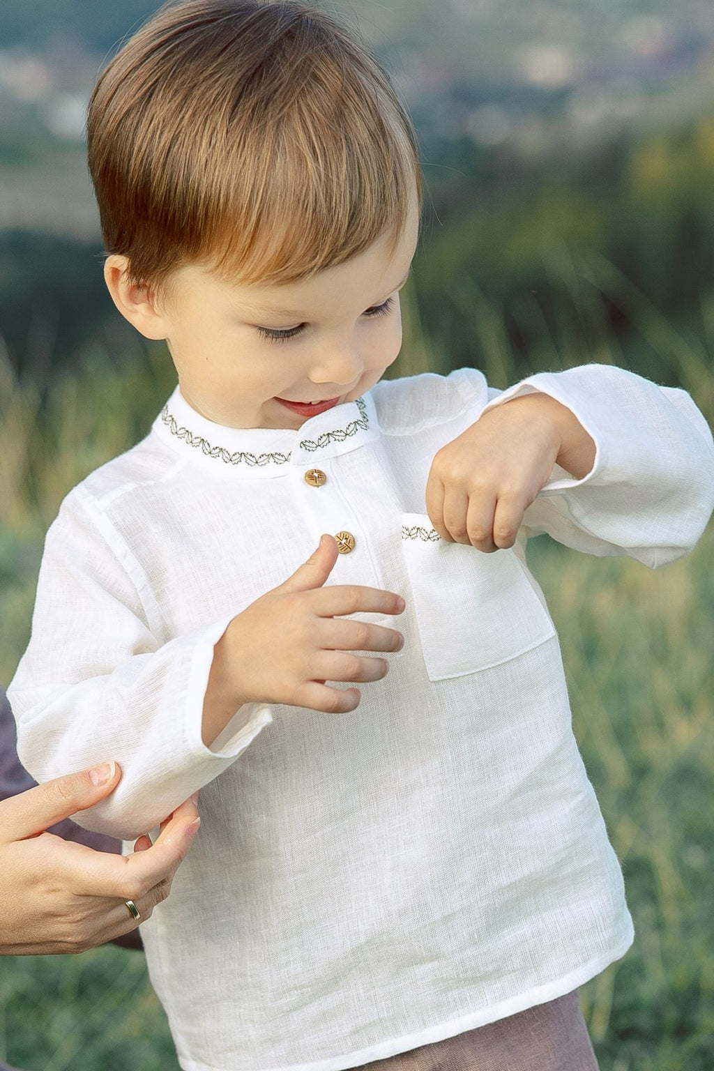 Detská košeľa z ľanu a aloe vera od VIRA APPAREL