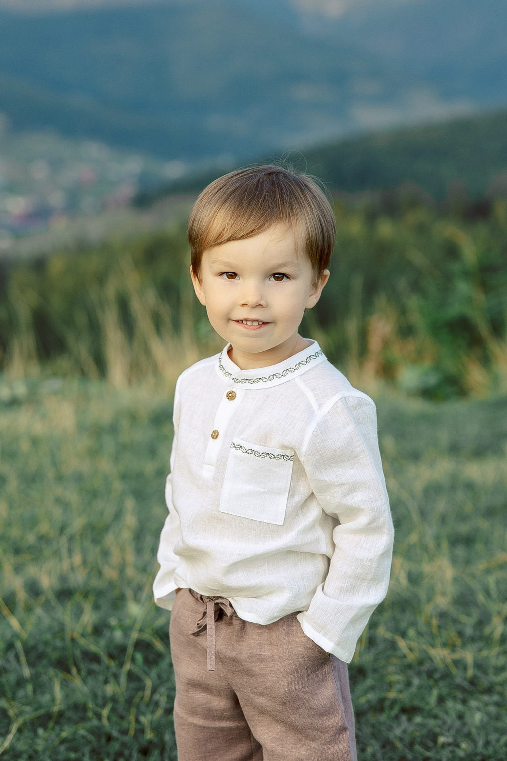 Detská košeľa z ľanu a aloe vera od VIRA APPAREL