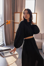 Блуза з гудзиками, довгий рукав від VIRA APPAREL