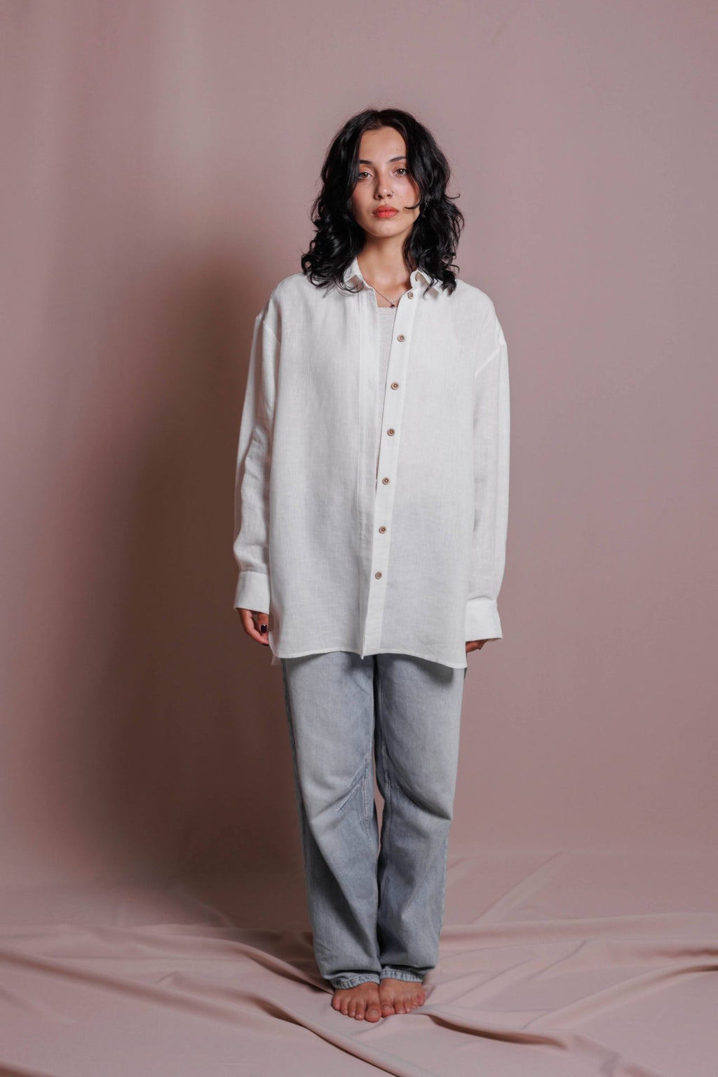 Оверсайз сорочка, льон+алоє від VIRA APPAREL