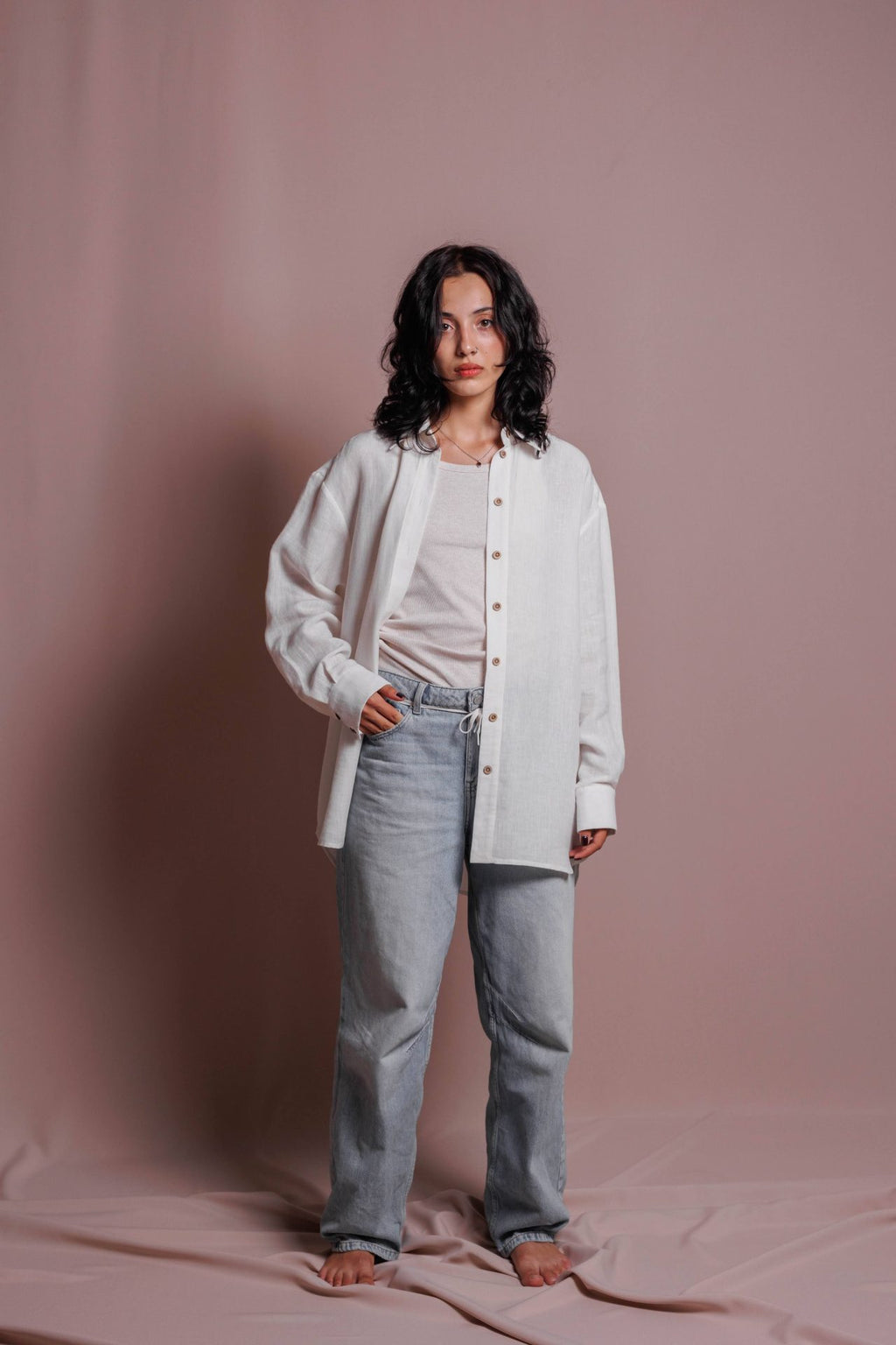 Оверсайз сорочка, льон+алоє від VIRA APPAREL