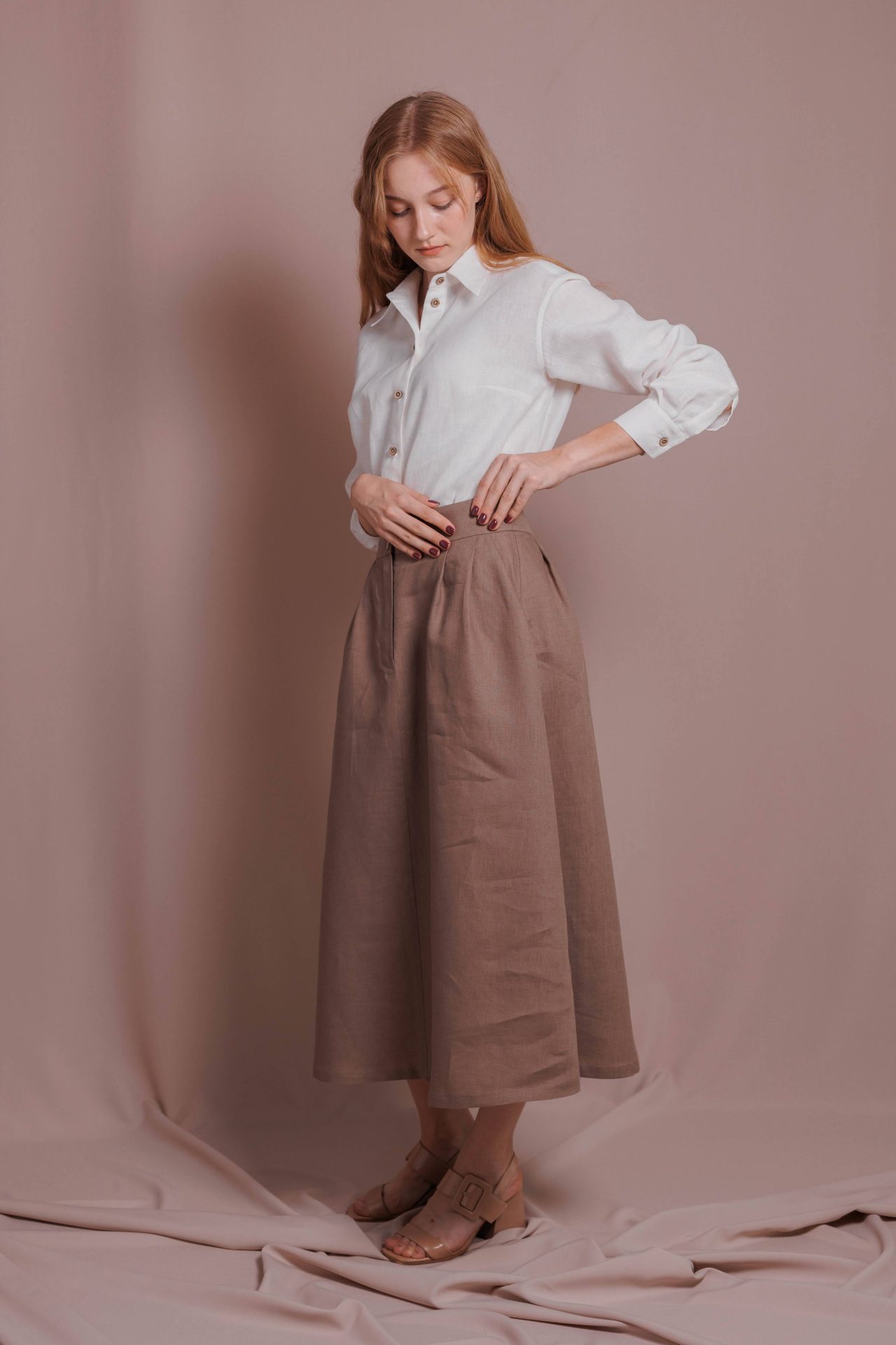 Спідниця жіноча, льон від VIRA APPAREL