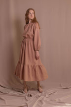 Лляна сукня з гудзиками на спинці від VIRA APPAREL