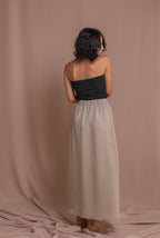 Спідниця з розрізом 100% варений льон від VIRA APPAREL