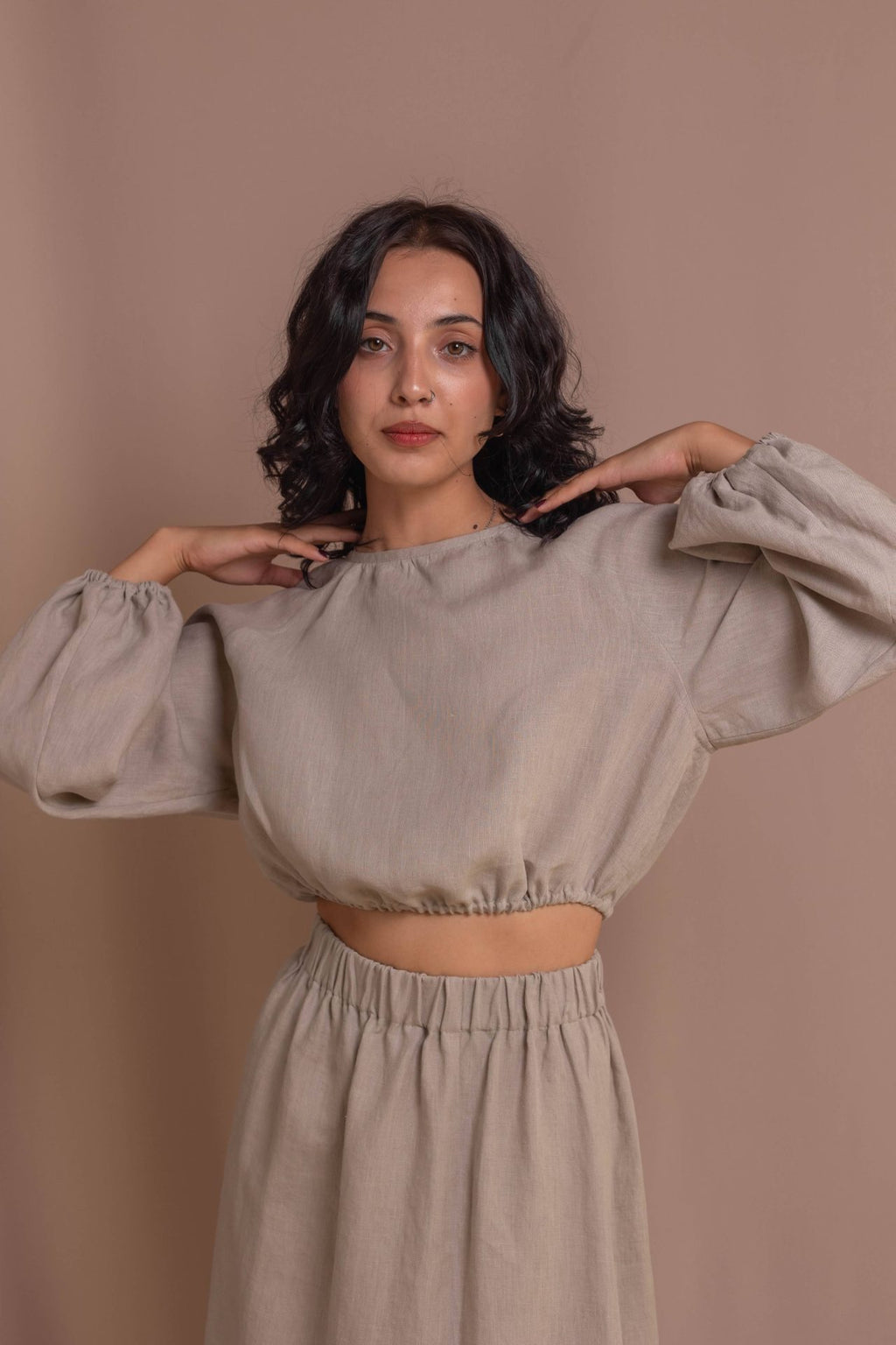 Блуза з гудзиками, довгий рукав від VIRA APPAREL