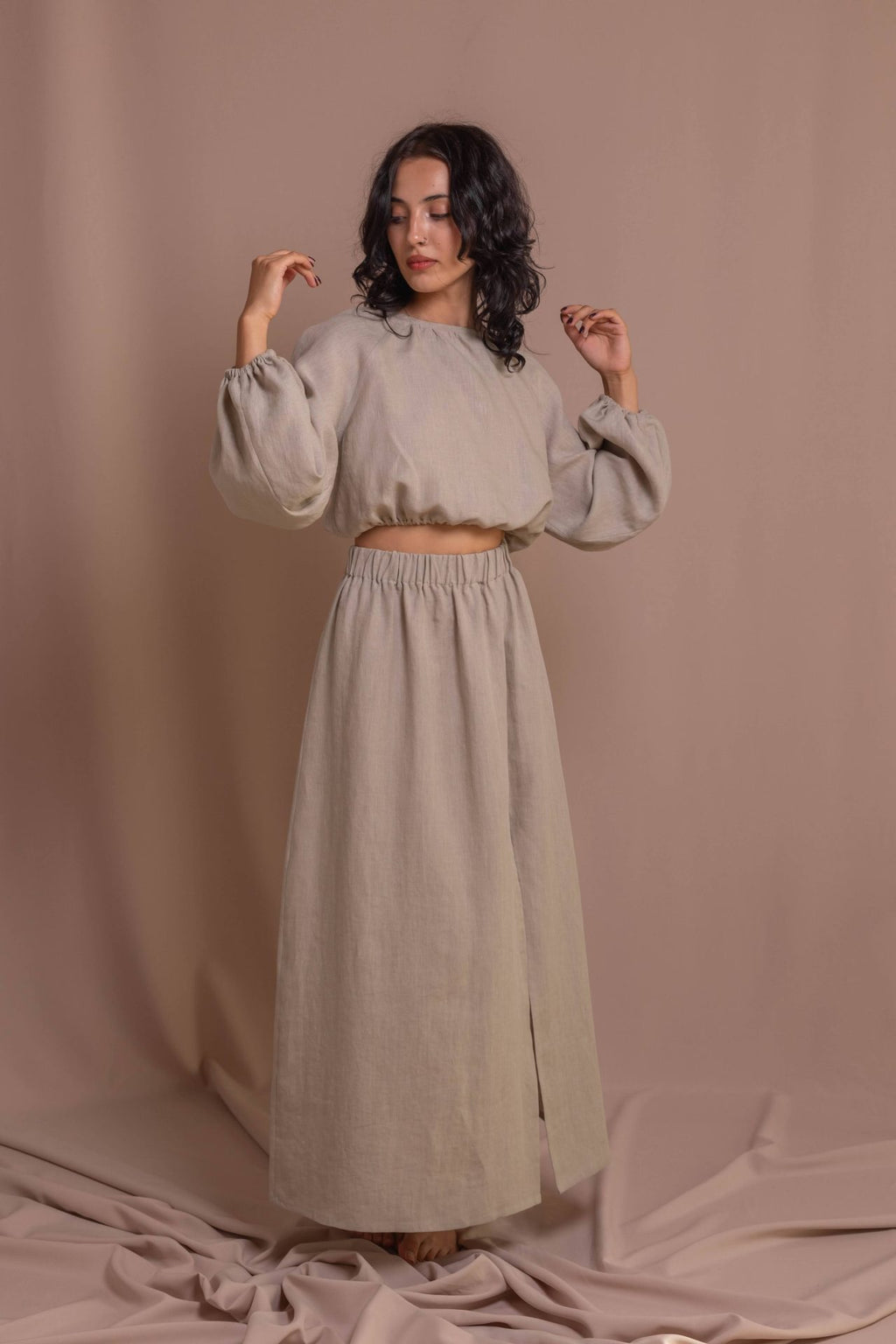 Блуза з гудзиками, довгий рукав від VIRA APPAREL