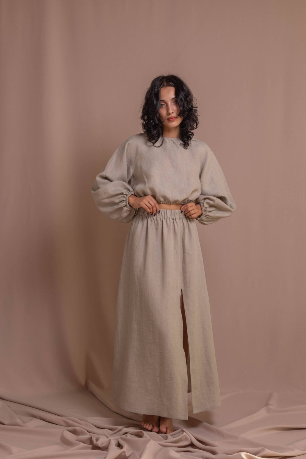 Блуза з гудзиками, довгий рукав від VIRA APPAREL