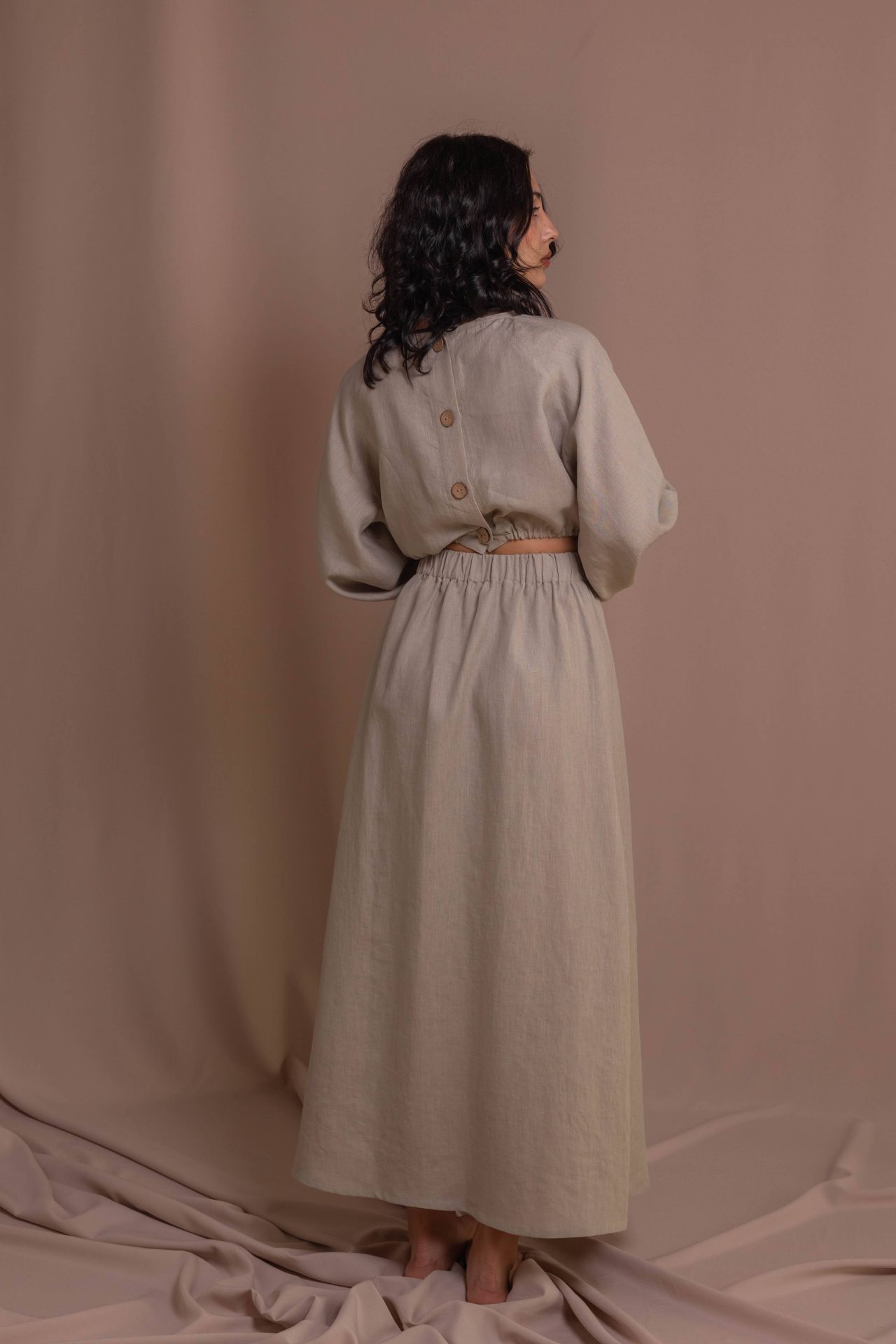 Блуза з гудзиками, довгий рукав від VIRA APPAREL