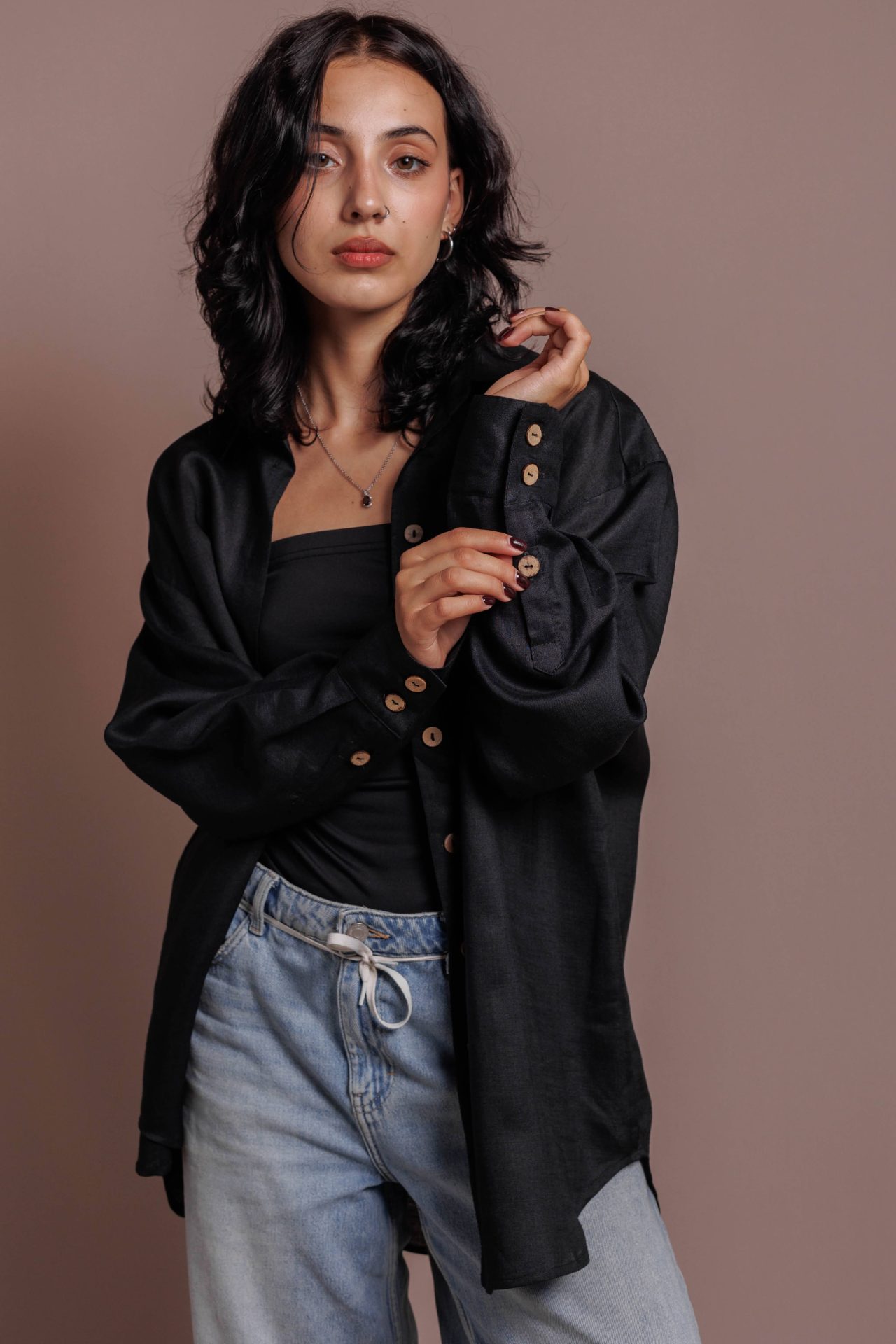 Оверсайз сорочка з кропиви від VIRA APPAREL