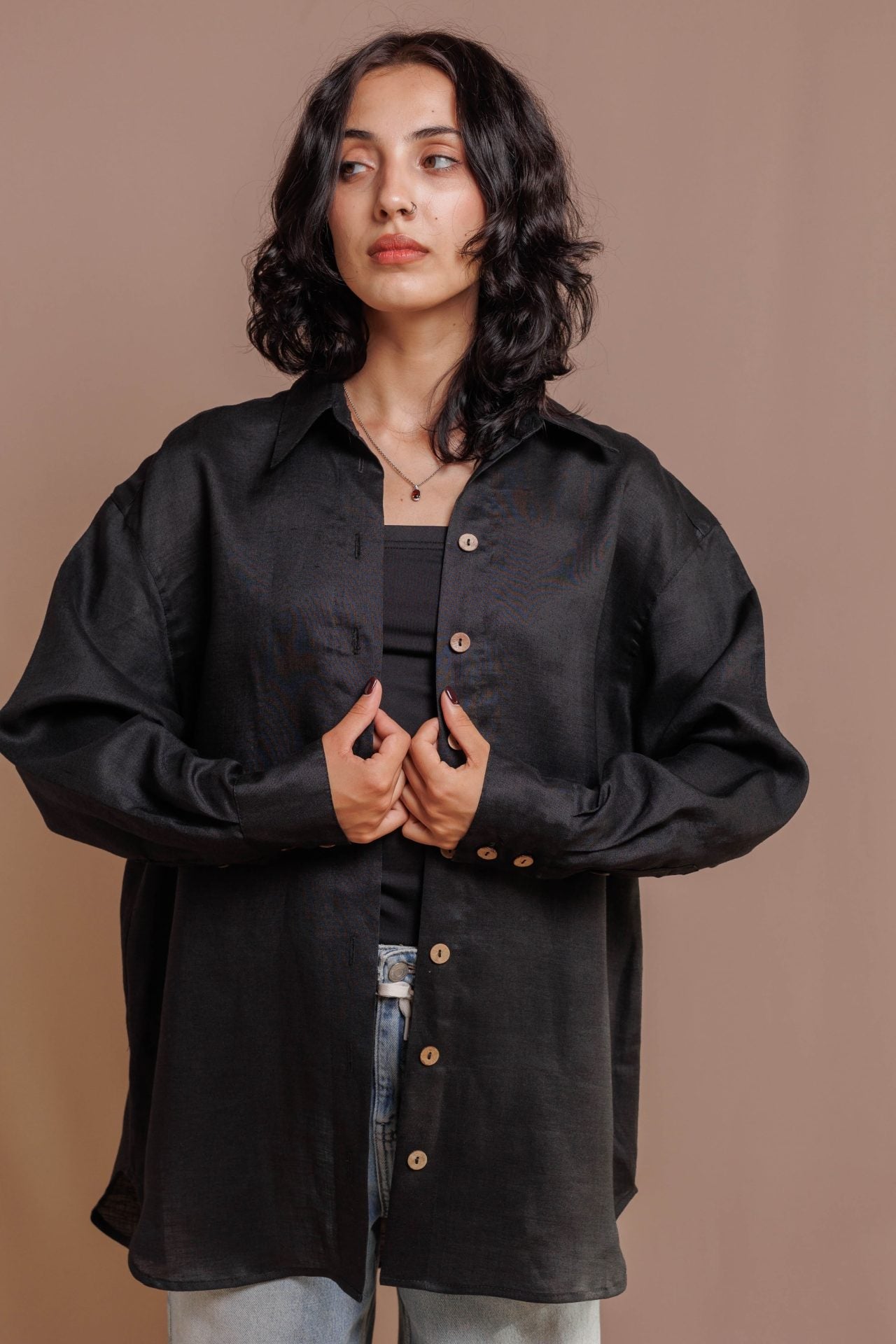 Оверсайз сорочка з кропиви від VIRA APPAREL