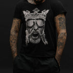 Pánske čierne tričko Crown od BRUTALMAN