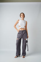 Карго з розрізами в кольорах: графіт, мокко, беж BRU